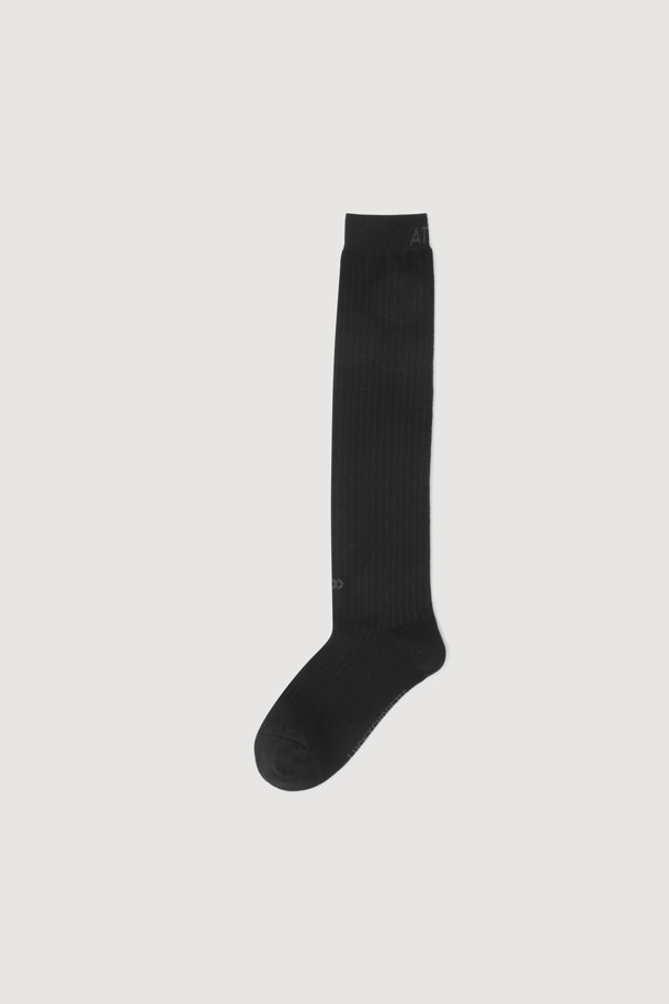 LUCKY CHOUETTE - 양말 - [Atelier] Metal Coloration Knee-socks (black)