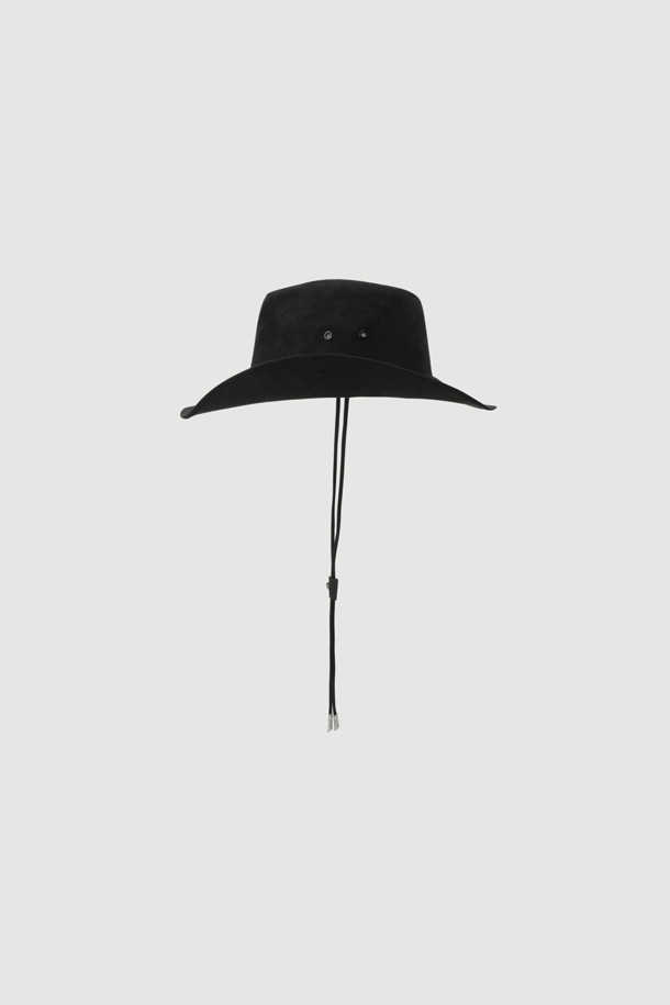 LUCKY CHOUETTE - 모자 - [Atelier] Suede Western hat (black)