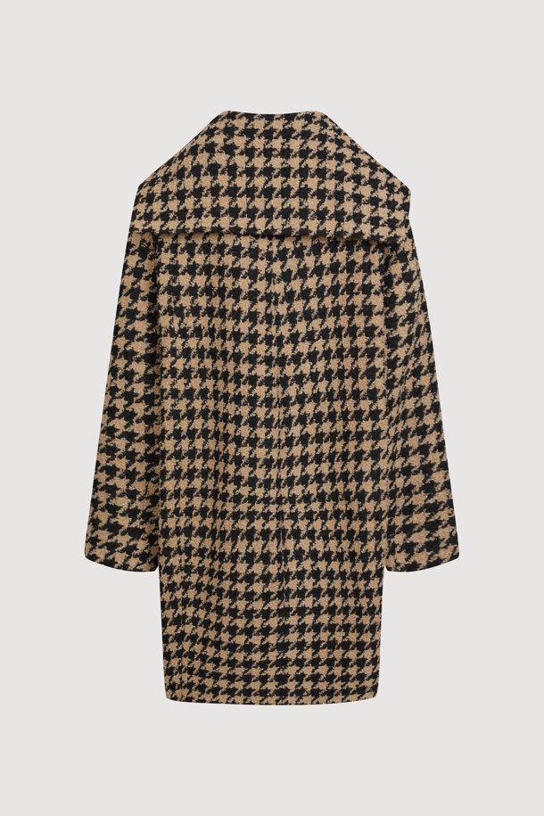 LUCKY CHOUETTE - 코트 - Hound Tooth Check Coat