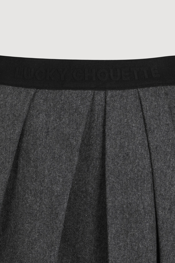 LUCKY CHOUETTE - 롱스커트 - [Atelier] Embroidered Point Banding Flare Skirt