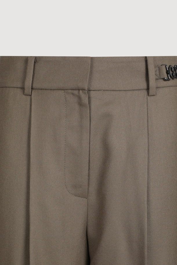 LUCKY CHOUETTE - 롱/미디팬츠 - [Atelier] Out Pocket Wool Baggy Pants (brown)