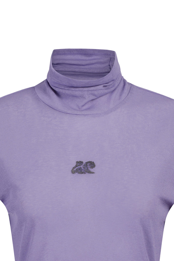 LUCKY CHOUETTE - 긴소매 티셔츠 - [Holiday Edition] Turtleneck See-Through Slim Fit T-shirt