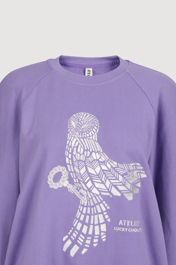 LUCKY CHOUETTE - 스웻셔츠 - [Atelier] Chouette Point Sweatshirt (purple)