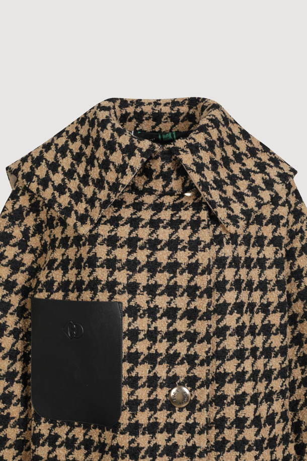 LUCKY CHOUETTE - 코트 - Hound Tooth Check Coat