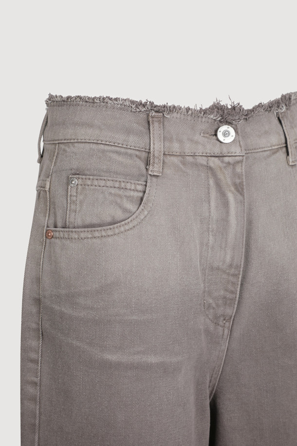 LUCKY CHOUETTE - 롱/미디팬츠 - [Atelier] Gradient Wide Denim Pants (brown)