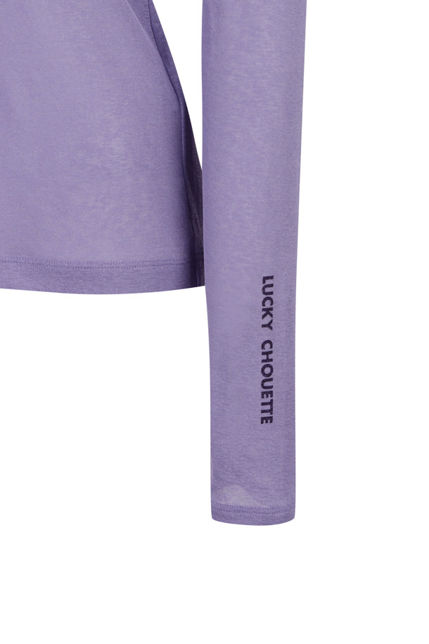 LUCKY CHOUETTE - 긴소매 티셔츠 - [Holiday Edition] Turtleneck See-Through Slim Fit T-shirt
