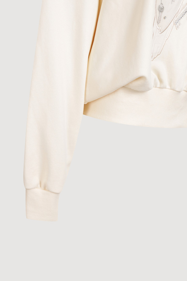 LUCKY CHOUETTE - 스웻셔츠 - [Atelier] Chouette Point Sweatshirt (ivory)