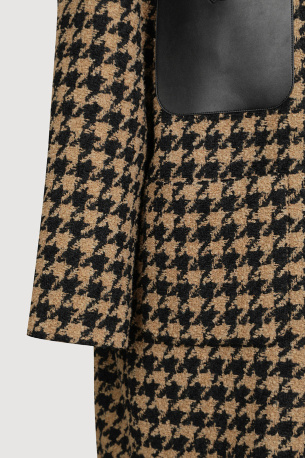 LUCKY CHOUETTE - 코트 - Hound Tooth Check Coat