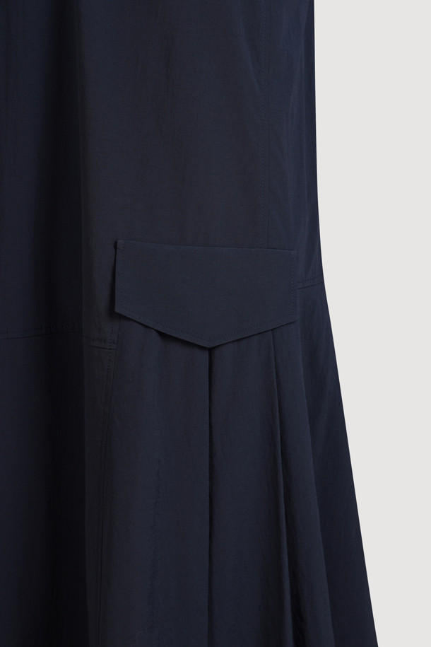 LUCKY CHOUETTE - 원피스 - Pleated Woven Mix Layered Long Dress