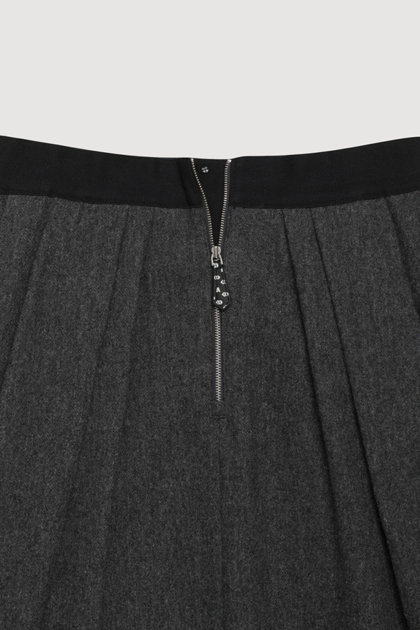 LUCKY CHOUETTE - 롱스커트 - [Atelier] Embroidered Point Banding Flare Skirt