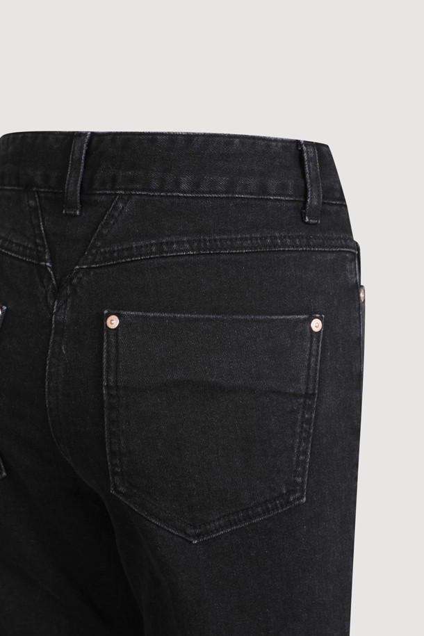 LUCKY CHOUETTE - 롱/미디팬츠 - [Atelier] Skinny Denim Pants (black)