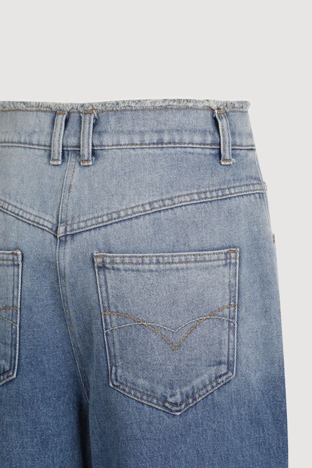 LUCKY CHOUETTE - 롱/미디팬츠 - [Atelier] Gradient Wide Denim Pants (blue)