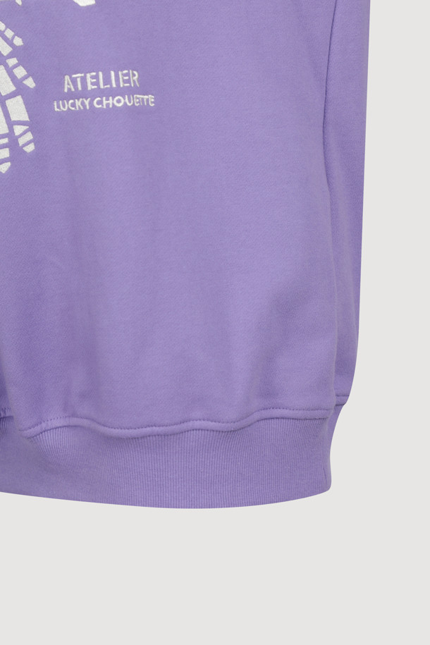 LUCKY CHOUETTE - 스웻셔츠 - [Atelier] Chouette Point Sweatshirt (purple)