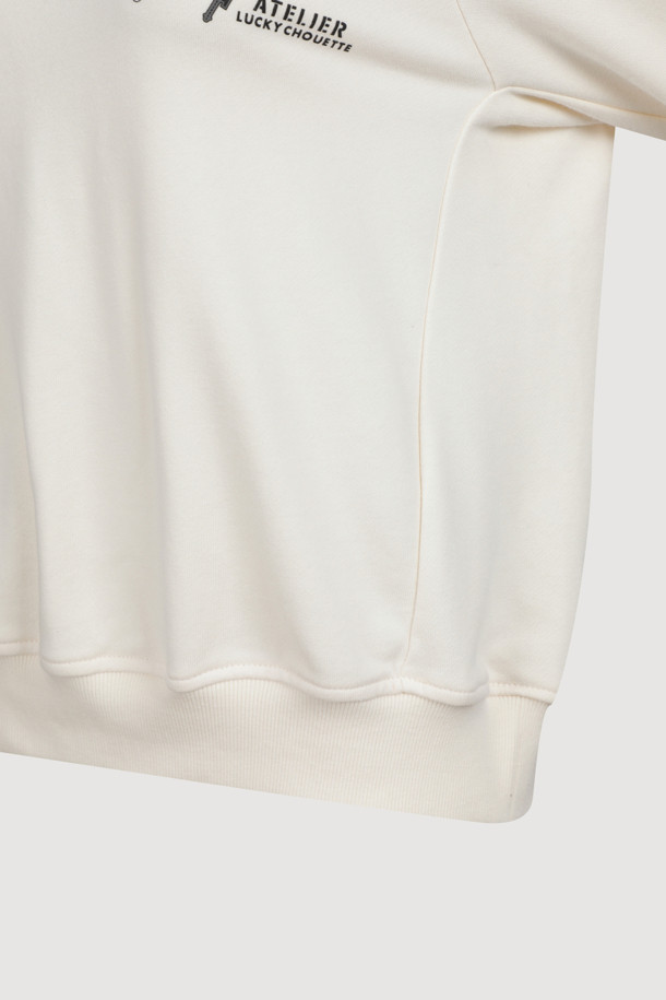 LUCKY CHOUETTE - 스웻셔츠 - [Atelier] Sleeve Volume Sweatshirt (ivory)