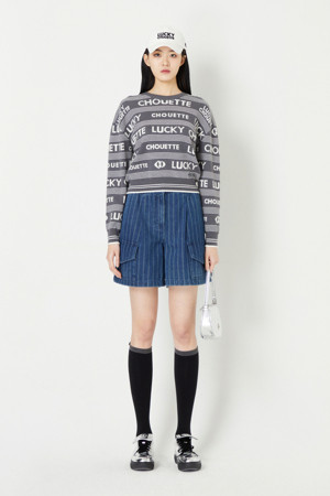 Lucky Lettering Knit Pullover