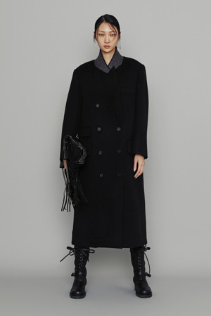 [Atelier] Double Long Coat (black)