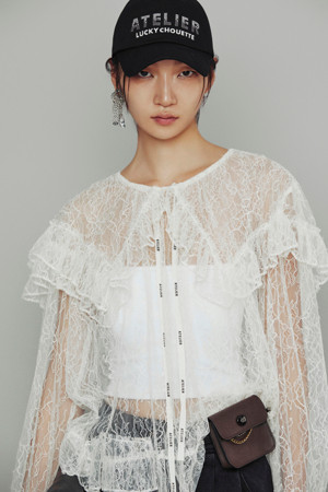 [Atelier] Lace Long Sleeve Blouse (ivory)