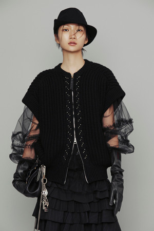 [Atelier] Back Point Knit Vest