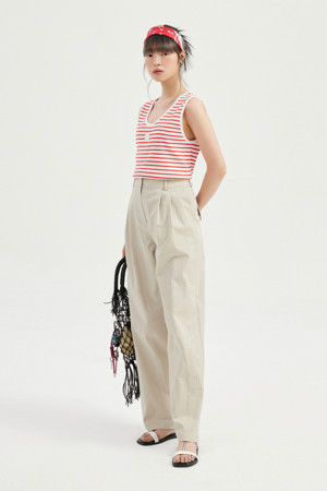 Cotton Wide Pants