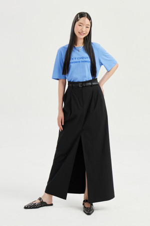 H Line Long Skirt (Option Belt)