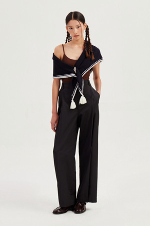 Tuck Point Wide Pants