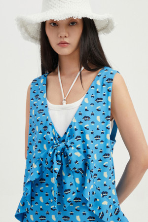 Star Chouette Print Slip Dress