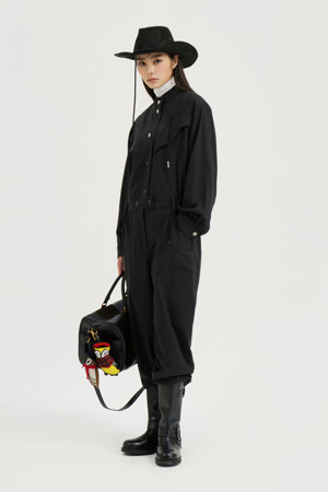 [Atelier] High-neck Jumpsuit (black)