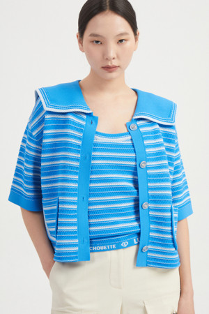 Stripe Sailor Knit Cardigan