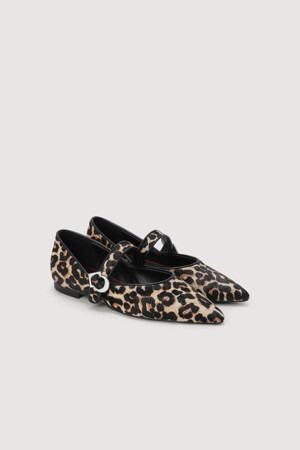 Tiger Skin Mary Jane Shoes