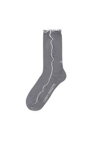 Metal Scallop Socks