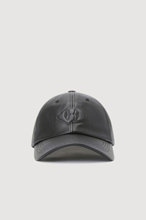 Emblem Fake Leather Cap