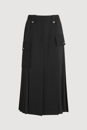 Back Banding Cargo Long Skirt