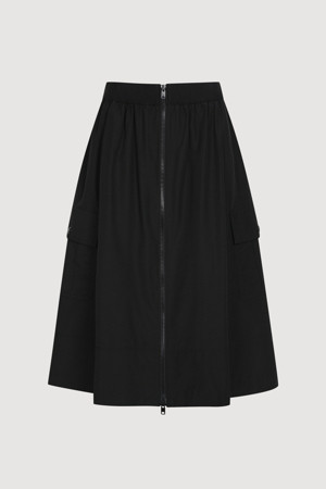 Zip Up Banding Skirt