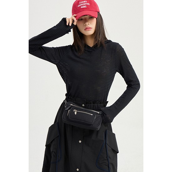 Slim-fit Hood T-shirt