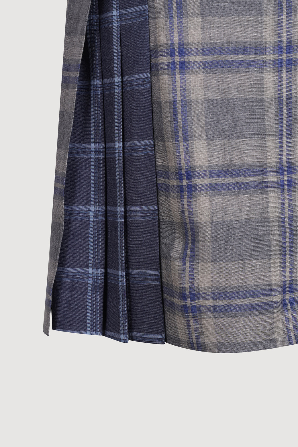 LUCKY CHOUETTE - 미니스커트 - Check Mix Mini Wrap Skirt (multi color)