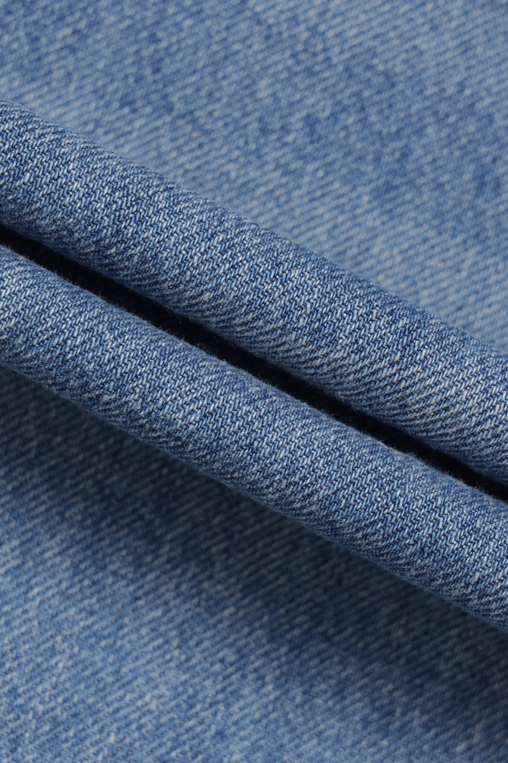 LUCKY CHOUETTE - 롱/미디팬츠 - Wappen Point Back Banding Denim Pants (blue)