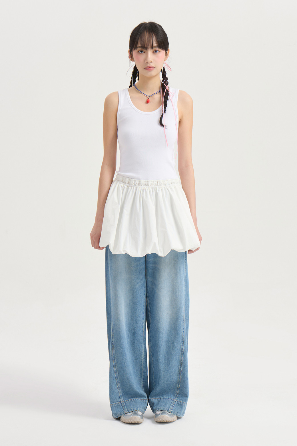 Chouetties by LUCKY CHOUETTE_Ham Volume Sleeveless Dress
