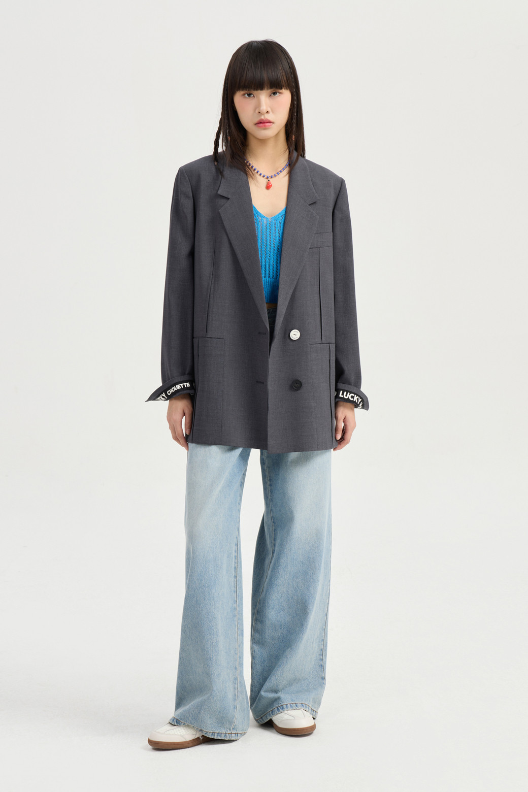 LUCKY CHOUETTE - 자켓 - [Re-Order] Pintuck Pocket Single Jacket