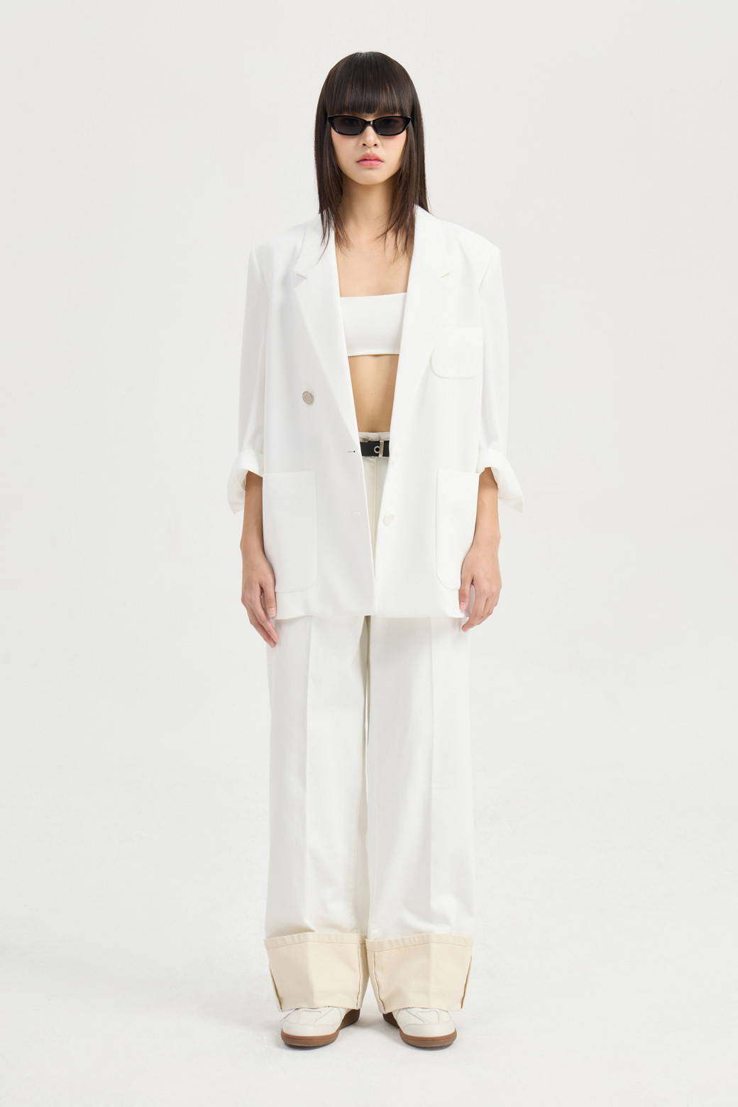 LUCKY CHOUETTE - 자켓 - Poly Double Jacket (ivory)