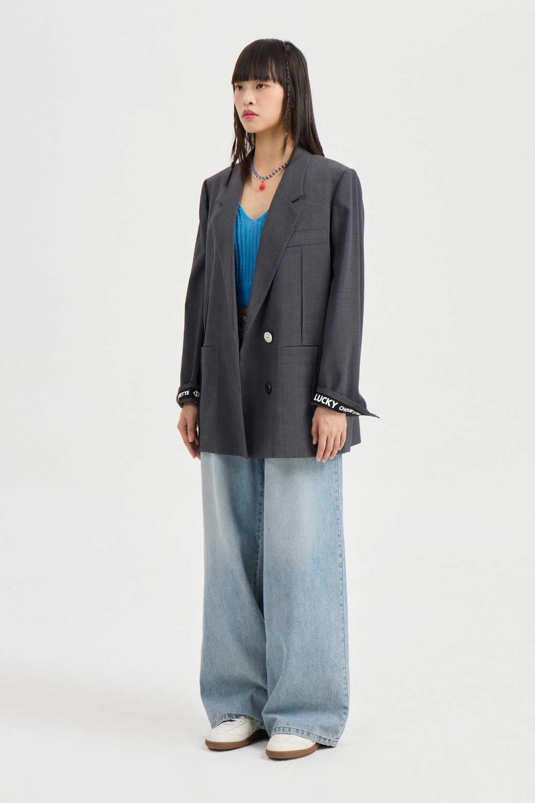 LUCKY CHOUETTE - 자켓 - [Re-Order] Pintuck Pocket Single Jacket