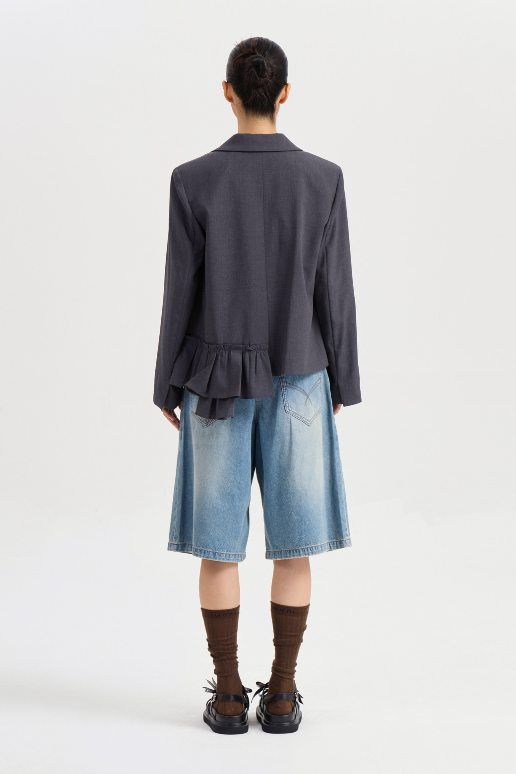 [値下][新品未使用]rosarymoon paff sleeve jacket rosary moon / Puff Sleeve Jacket