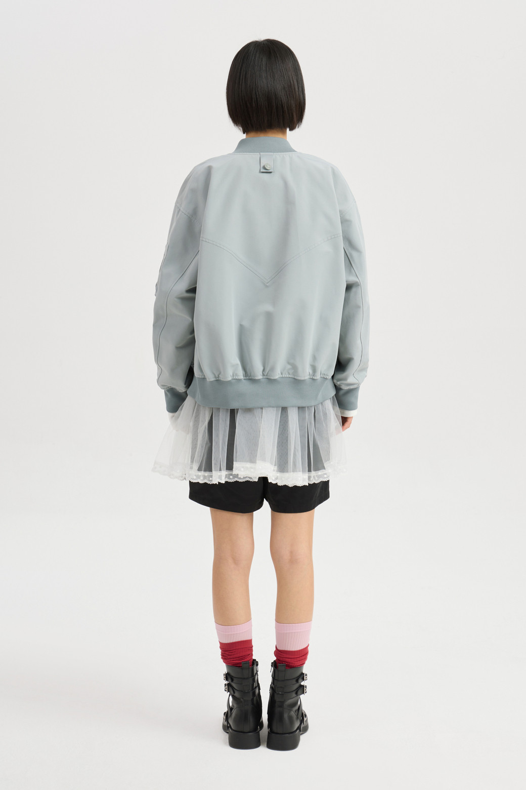 LUCKY CHOUETTE - 점퍼 - [인플루언서 PICK] Frill Detail Knit Ribbed Jumper (mint)