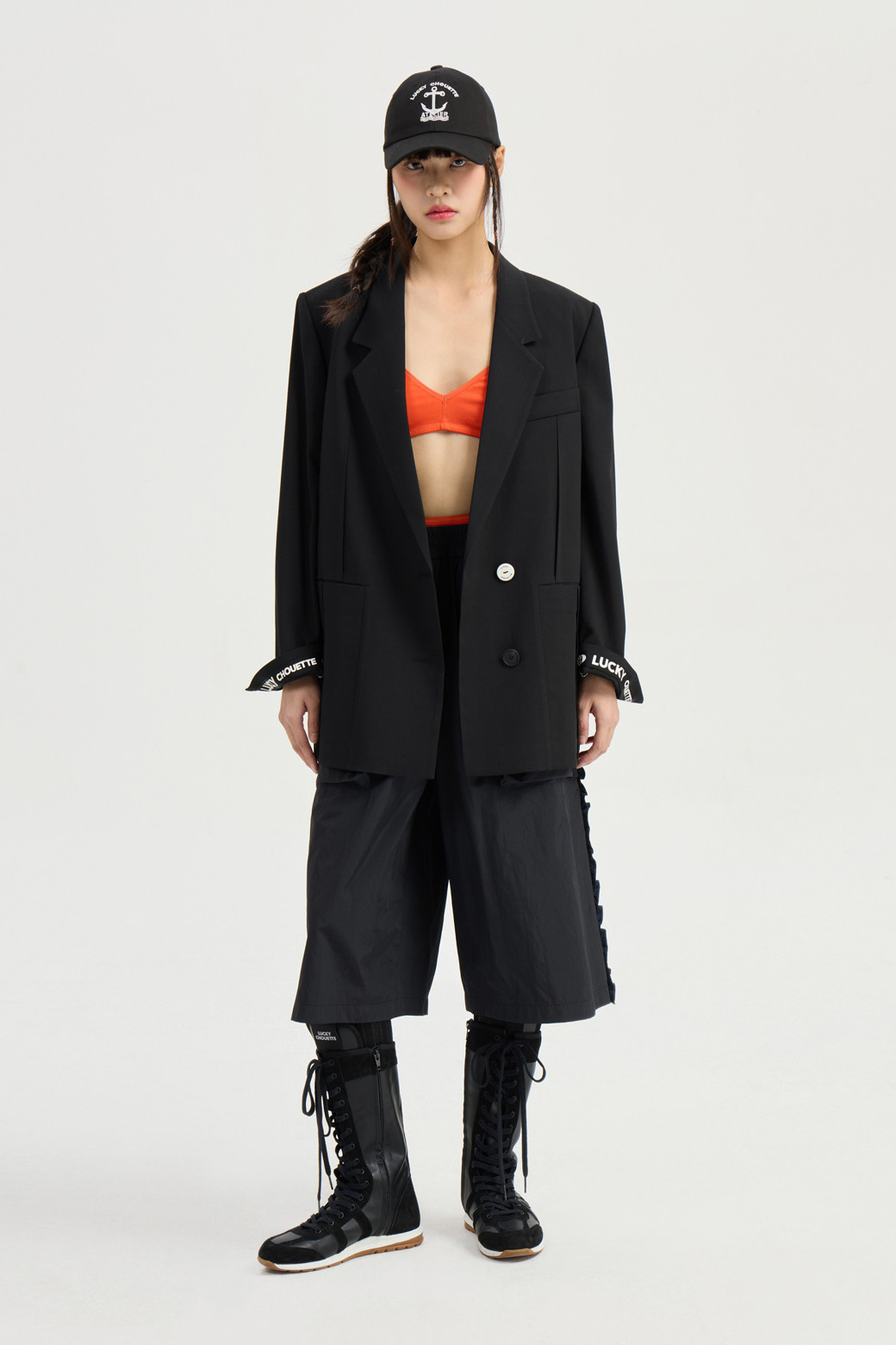 LUCKY CHOUETTE - 자켓 - [Re-Order] Pintuck Pocket Single Jacket