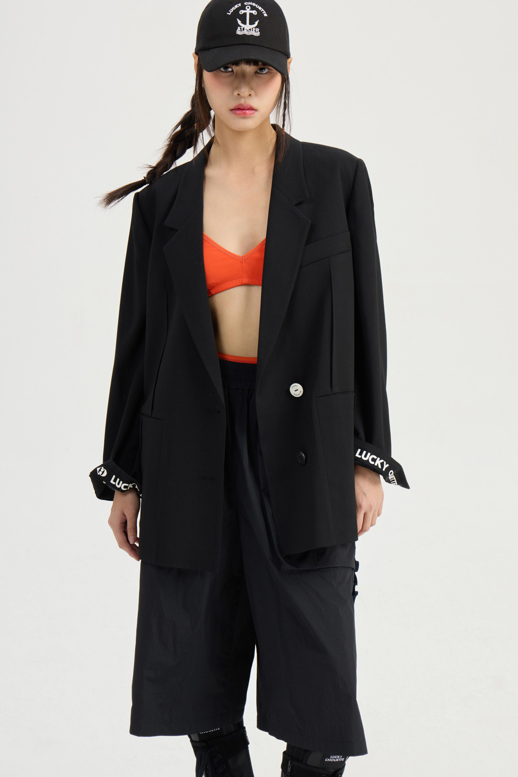 LUCKY CHOUETTE - 자켓 - [Re-Order] Pintuck Pocket Single Jacket