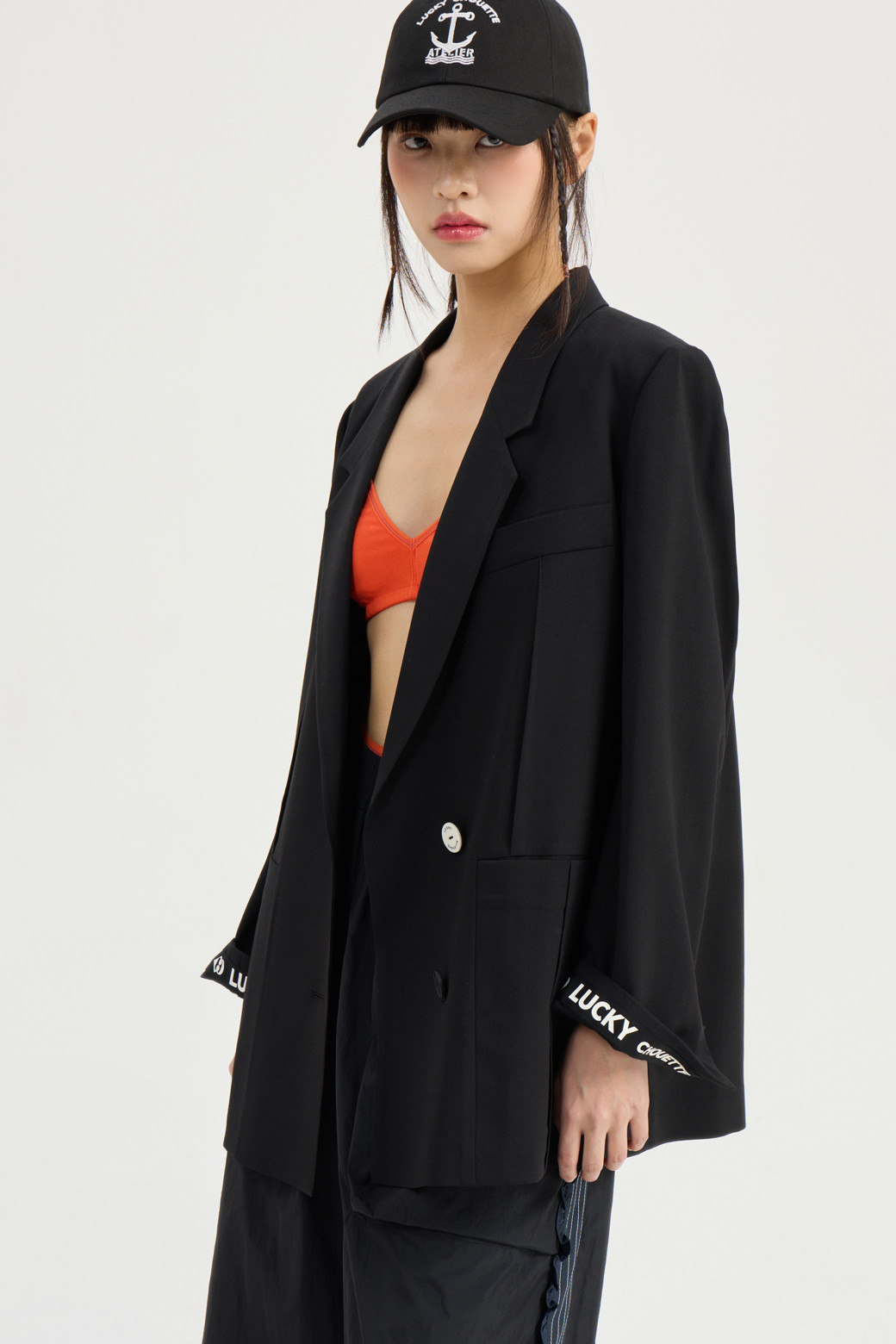 LUCKY CHOUETTE - 자켓 - [Re-Order] Pintuck Pocket Single Jacket