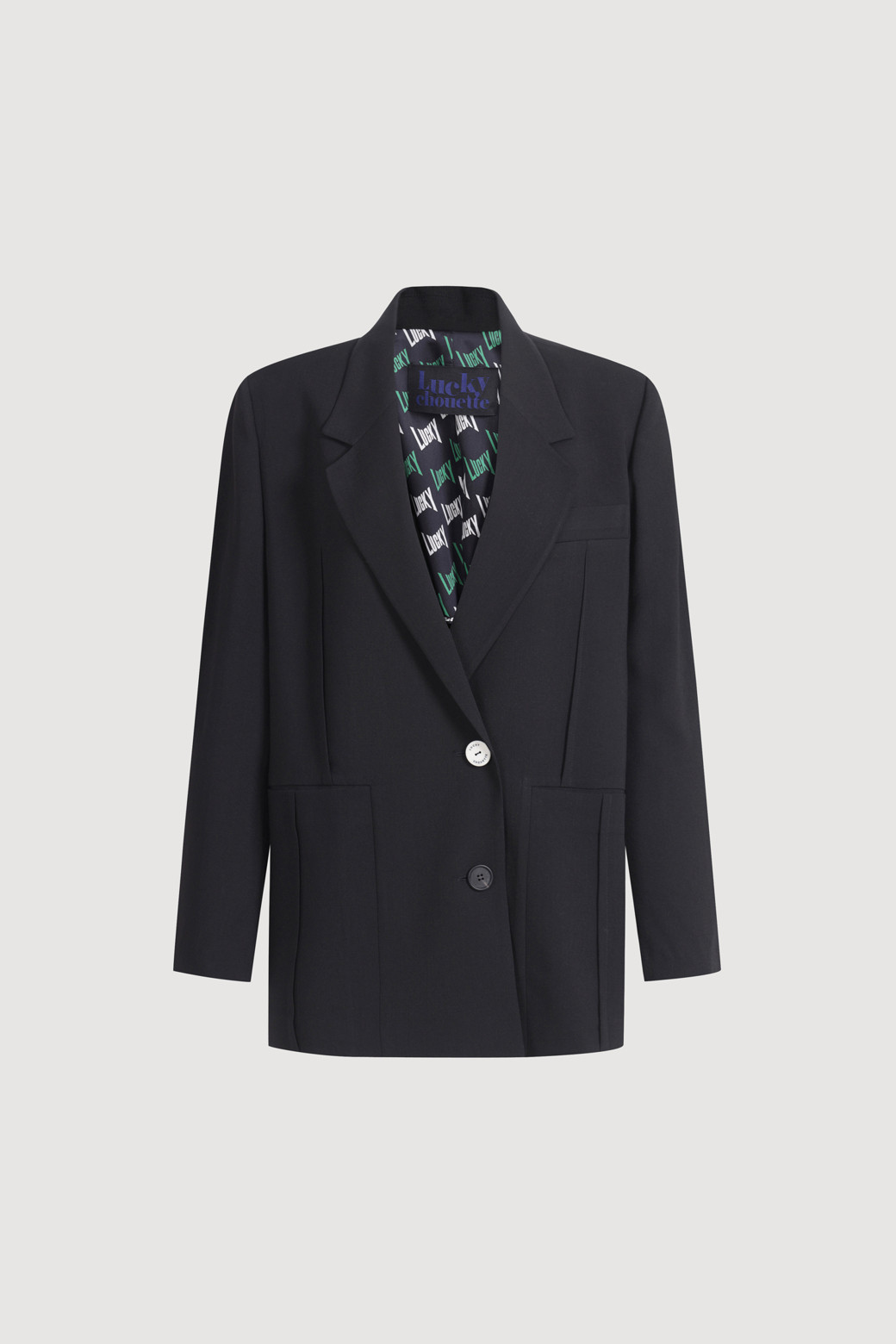 LUCKY CHOUETTE - 자켓 - [Re-Order] Pintuck Pocket Single Jacket