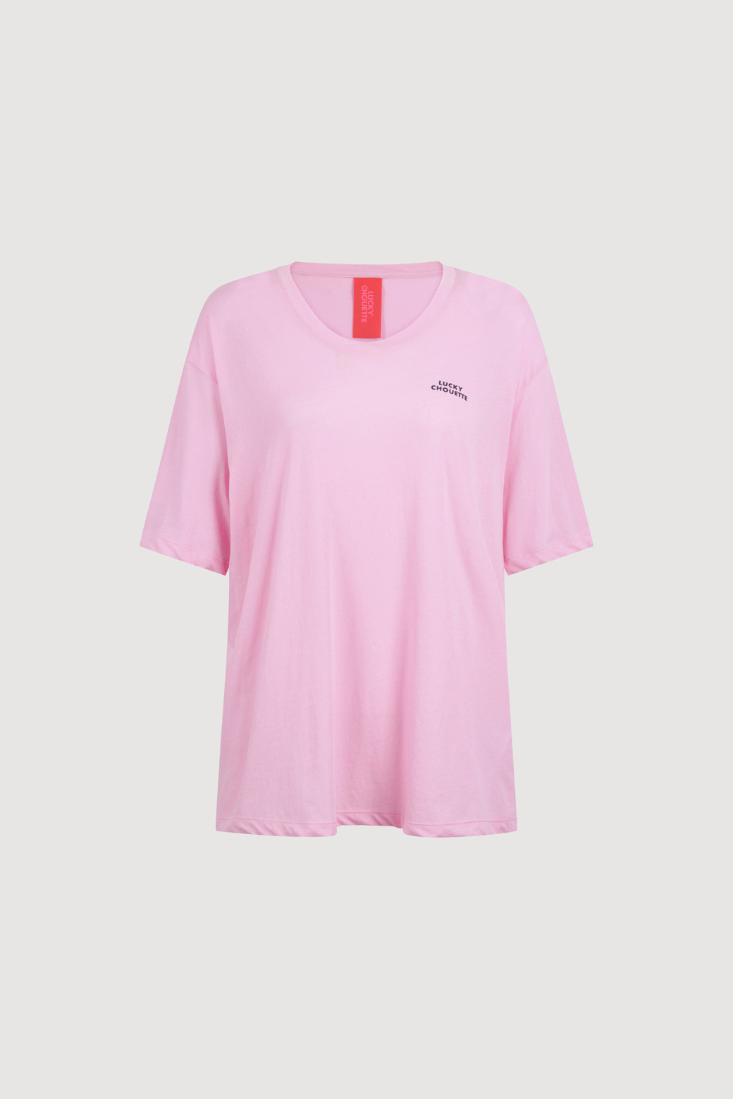 Loose Fit Half Sleeve T-shirt (pink)_LUCKY CHOUETTE - 코오롱몰