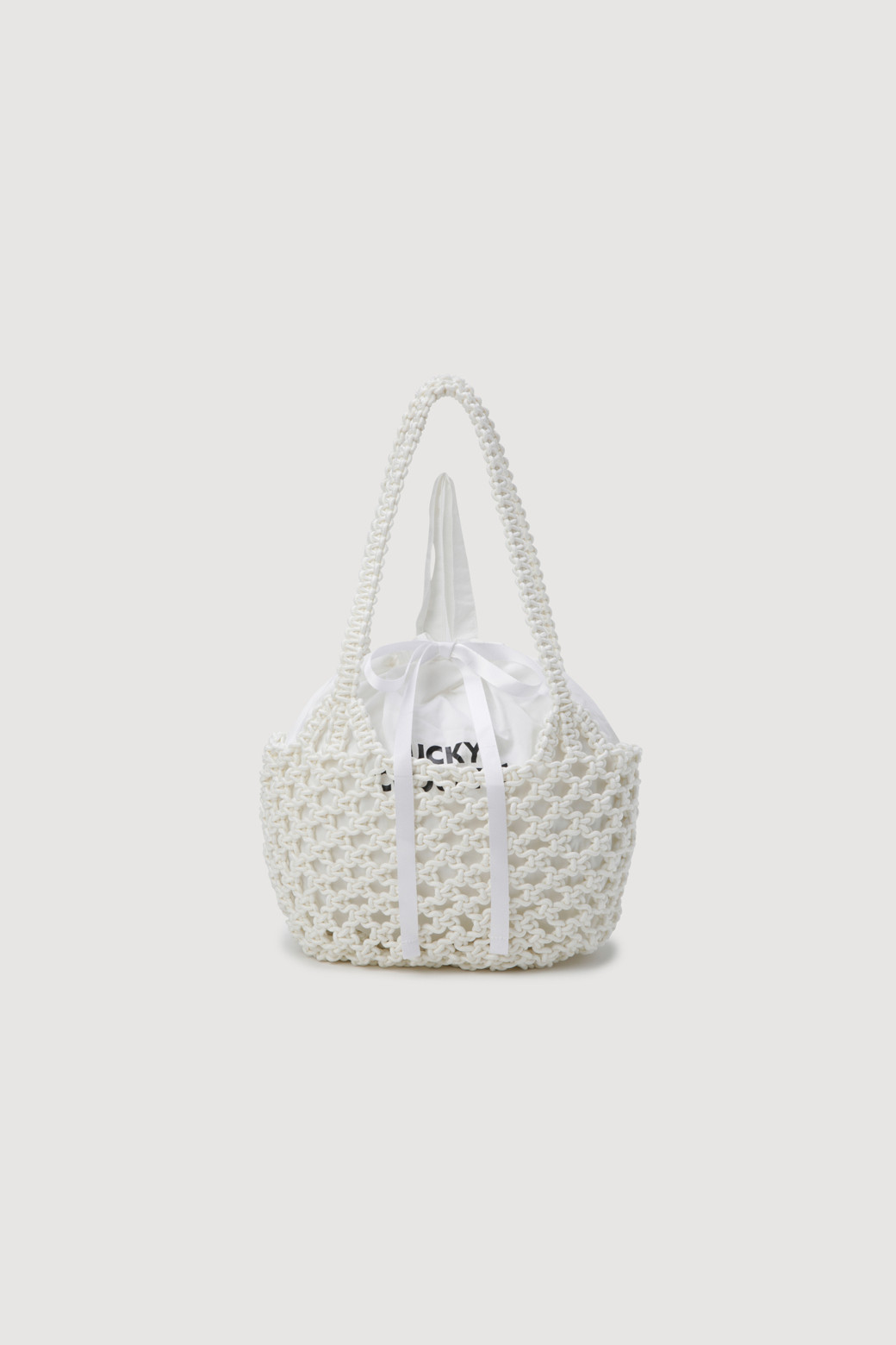LUCKY CHOUETTE - 숄더백 - Net Bag(white)