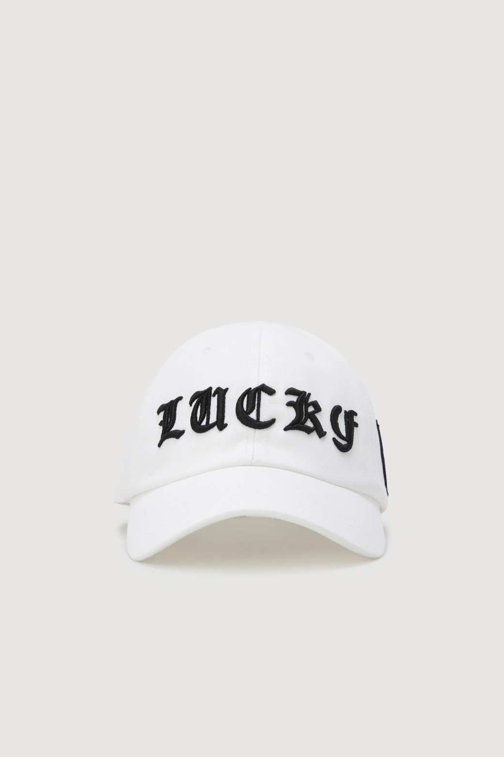 LUCKY CHOUETTE - 모자 - Lettering Ball Cap (white)