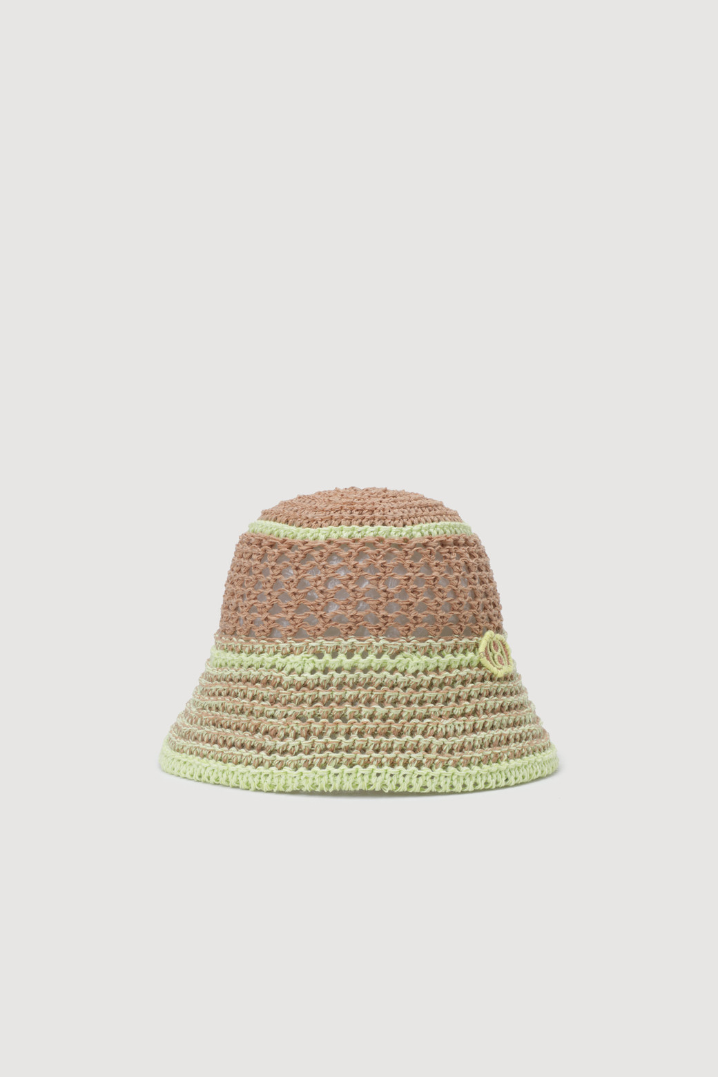 LUCKY CHOUETTE - 모자 - Emblem Point Color block Lapia Hat (green)